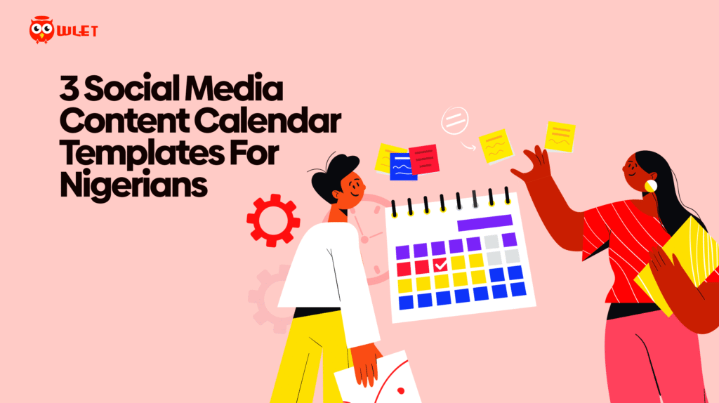Social media content calendar